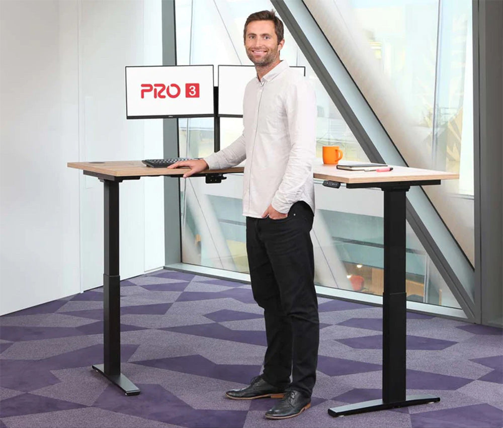 Yo-Yo DESK PRO 3 Triple Motor L-Shape Height Adjustable Standing Desk