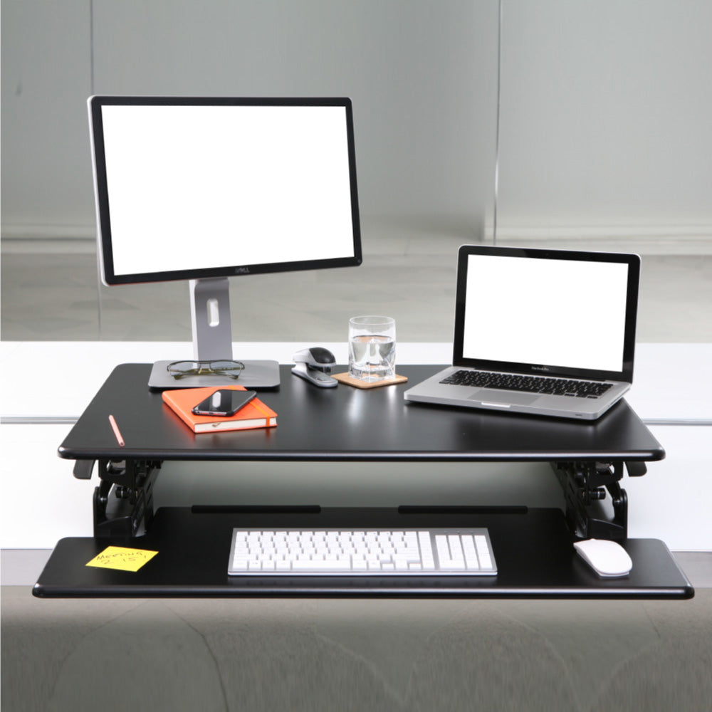 Yo-Yo DESK 90 Dual Monitor Standing Desk Converter