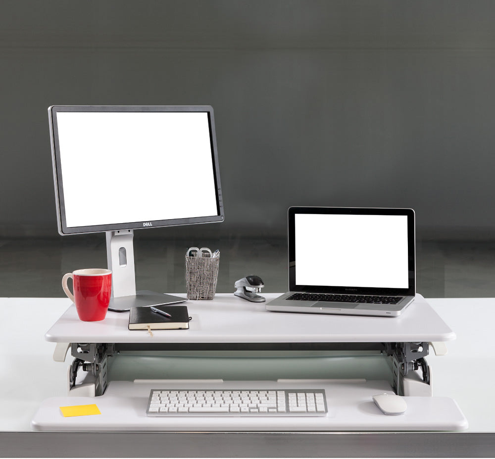 Yo-Yo DESK 90 Dual Monitor Standing Desk Converter
