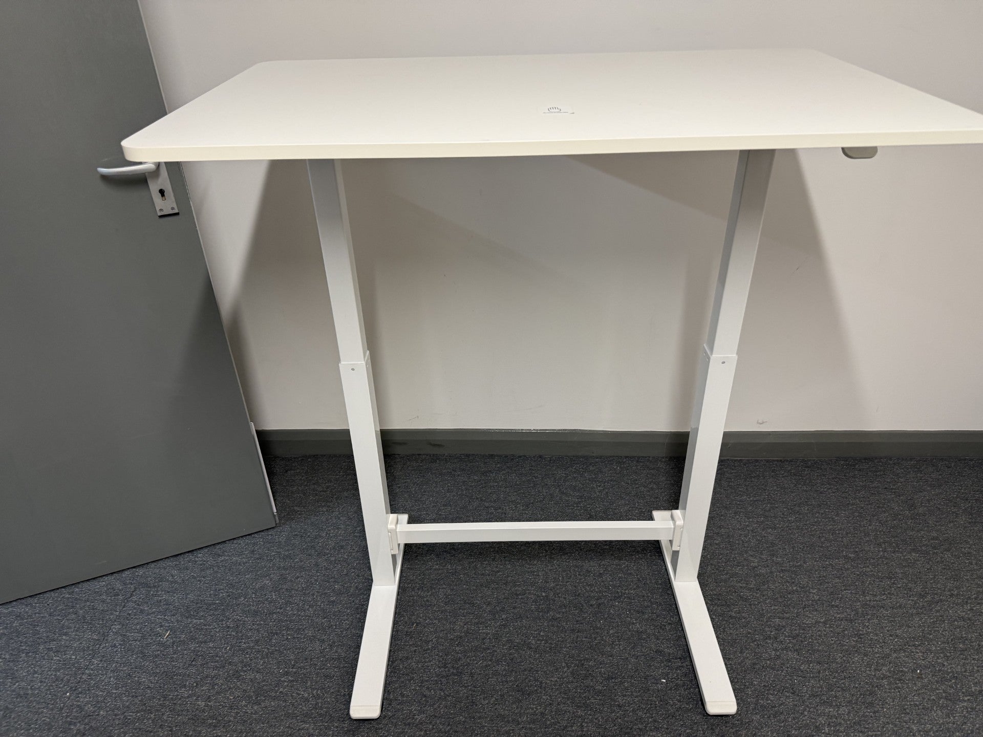 Manual Height Adjustable Standing Desk 100x60cm White