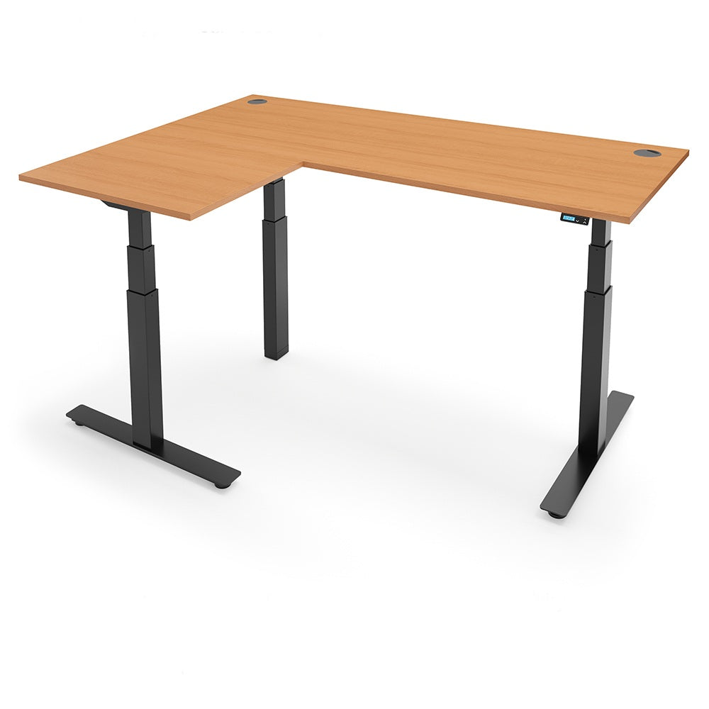 Yo-Yo DESK ALERT 3+  L-Shape SMART Standing Desk with Bluetooth Control