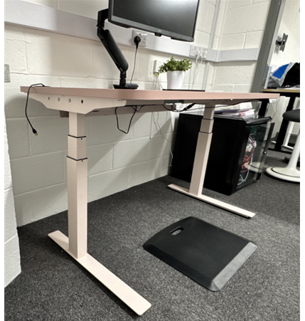 Dual Motor Standing Desk 160x80cm Pink