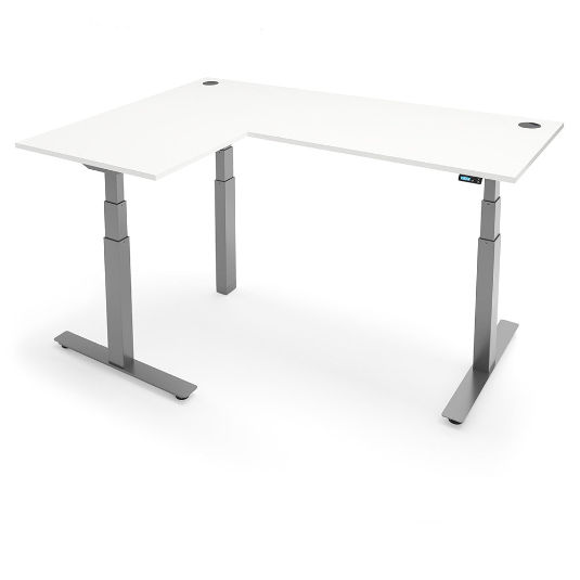 Yo-Yo DESK ALERT 3+  L-Shape SMART Standing Desk with Bluetooth Control
