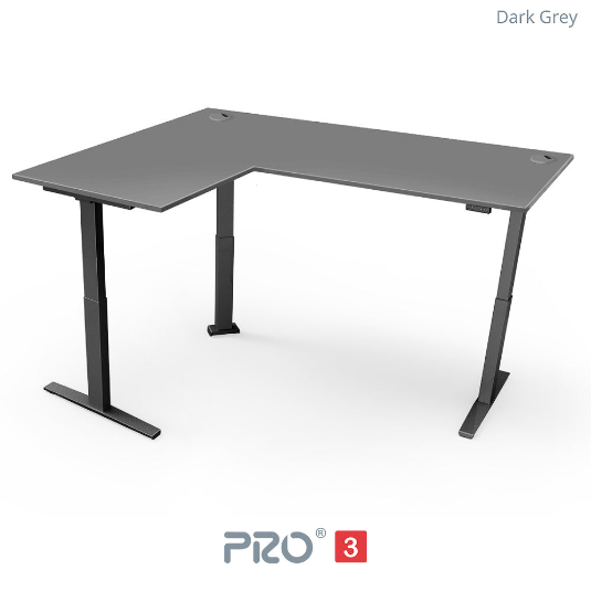 Yo-Yo DESK PRO 3 Triple Motor L-Shape Height Adjustable Standing Desk