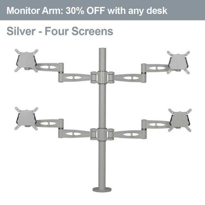 2 x Monitor Arms - Quad