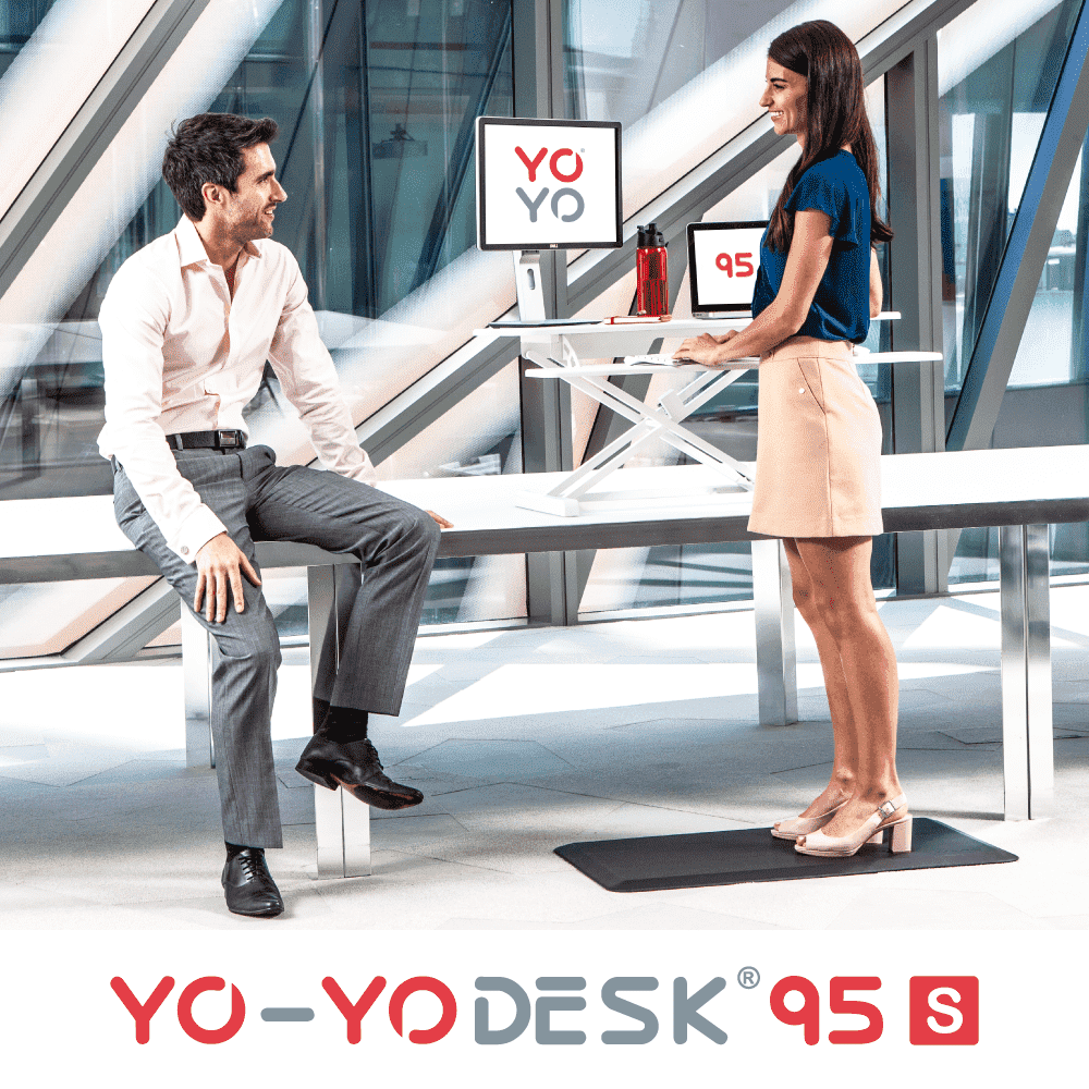 Yo-Yo DESK 95-S White Working Stand